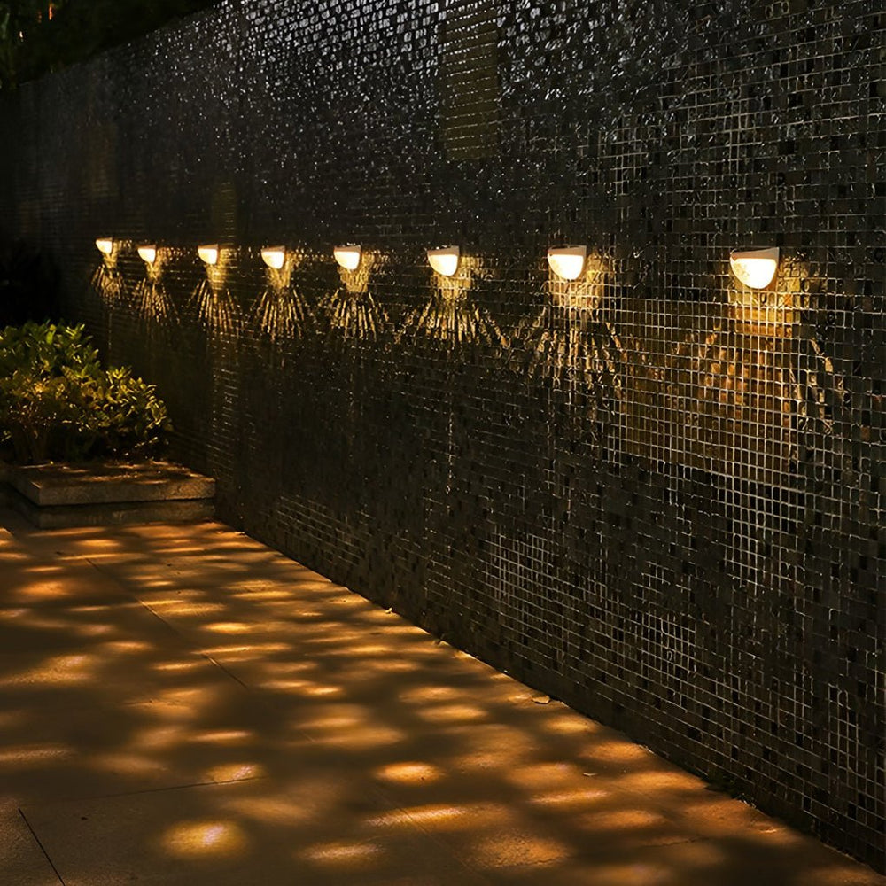 4 Pcs Solar Stair LED Outdoor Step Lights