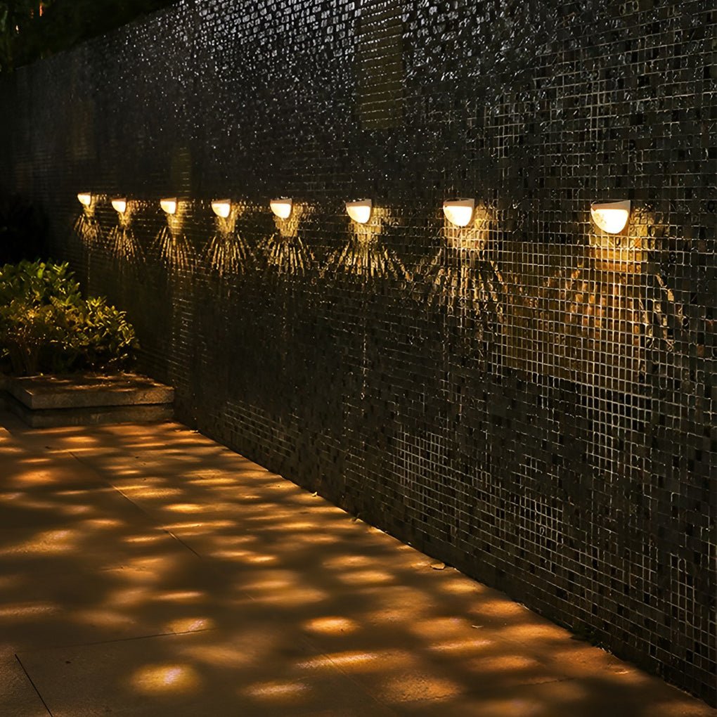 4 Pcs Solar Stair LED Outdoor Step Lights