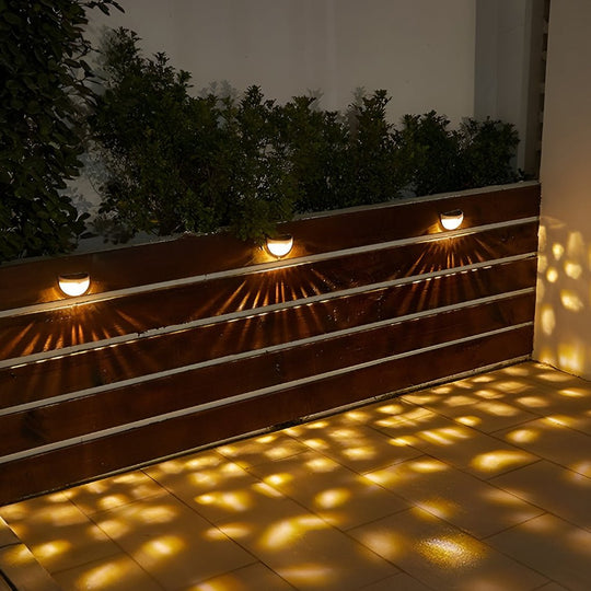 4 Pcs Solar Stair LED Outdoor Step Lights