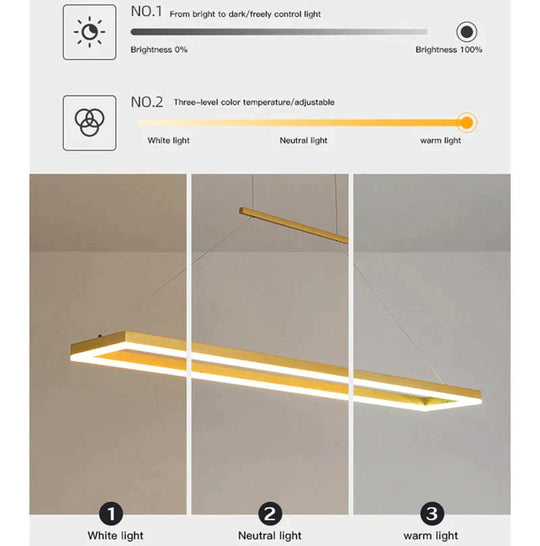 Solis - Modern Rectangle LED Pendant Lights