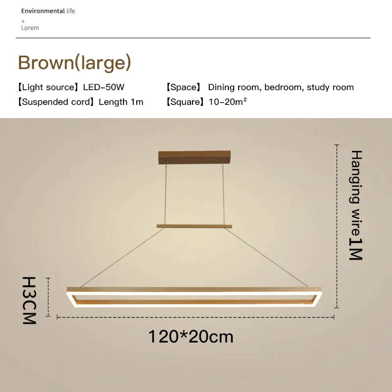 Solis - Modern Rectangle LED Pendant Lights