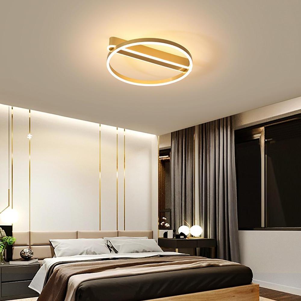 Circle Linear Dimmable LED Modern Ceiling Light – Flush Mount Design