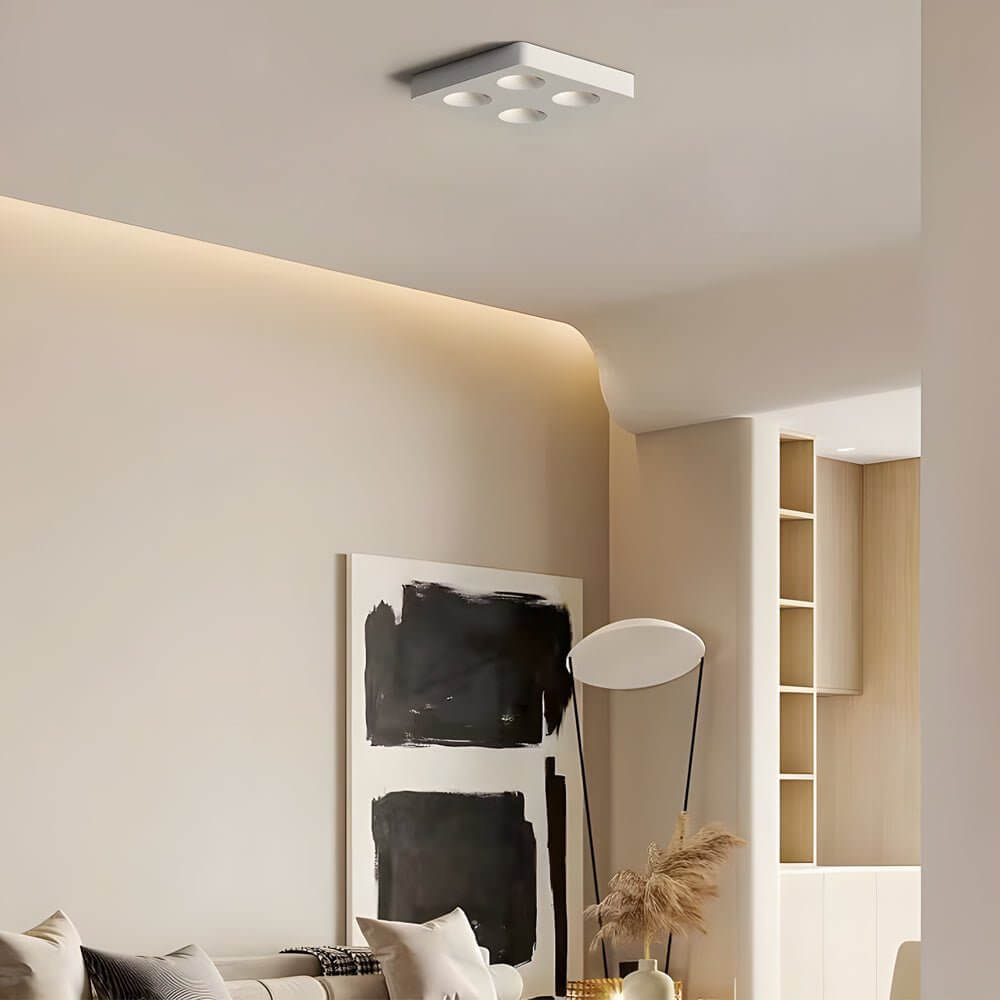 Square LED Anti Glare Flush Mount Ceiling Light