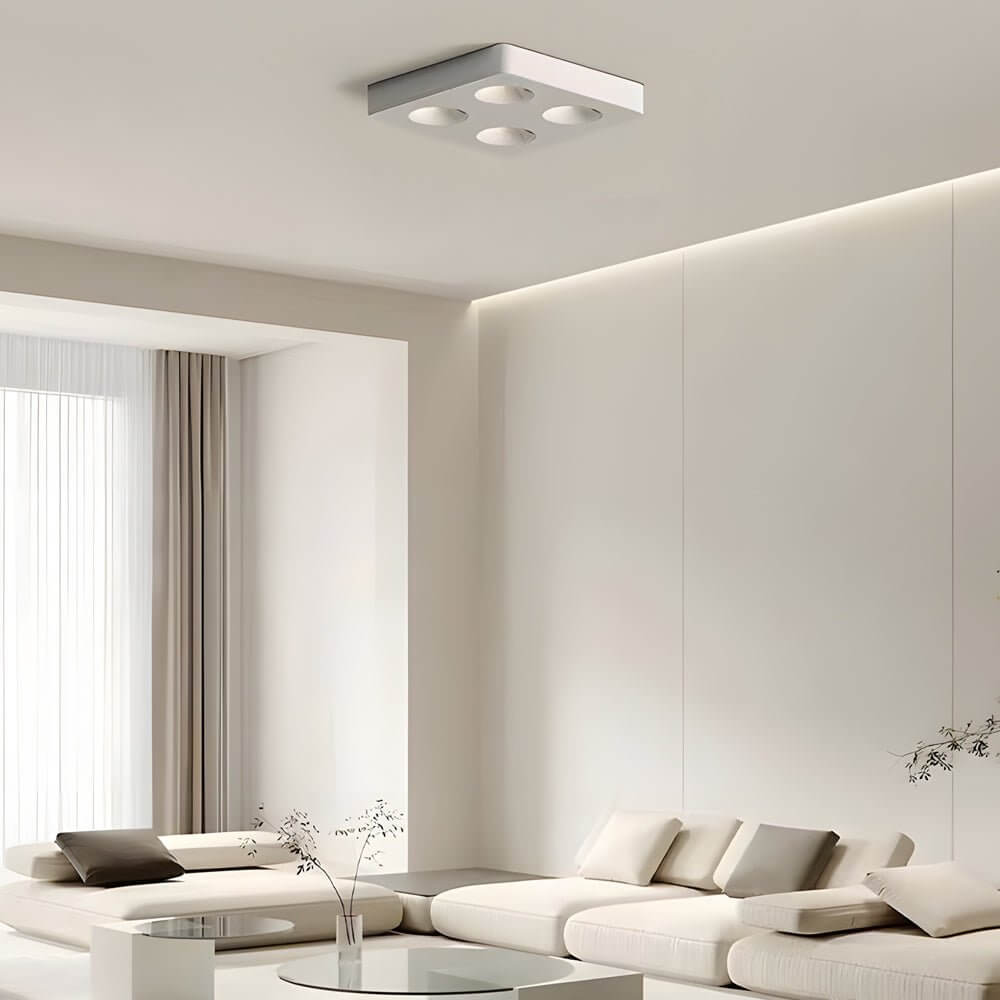 Square LED Anti Glare Flush Mount Ceiling Light