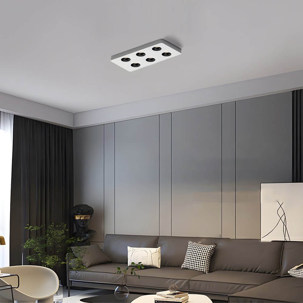 Square LED Anti Glare Flush Mount Ceiling Light