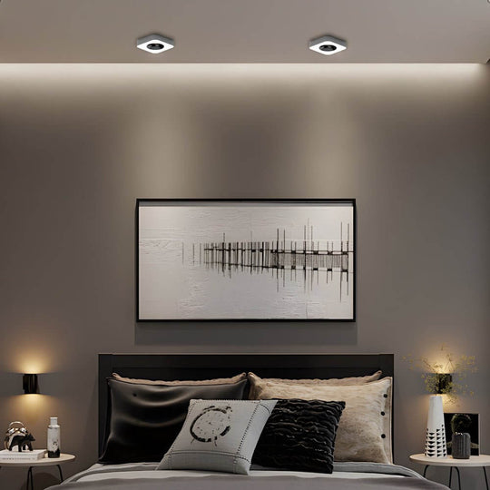 Square LED Anti Glare Flush Mount Ceiling Light