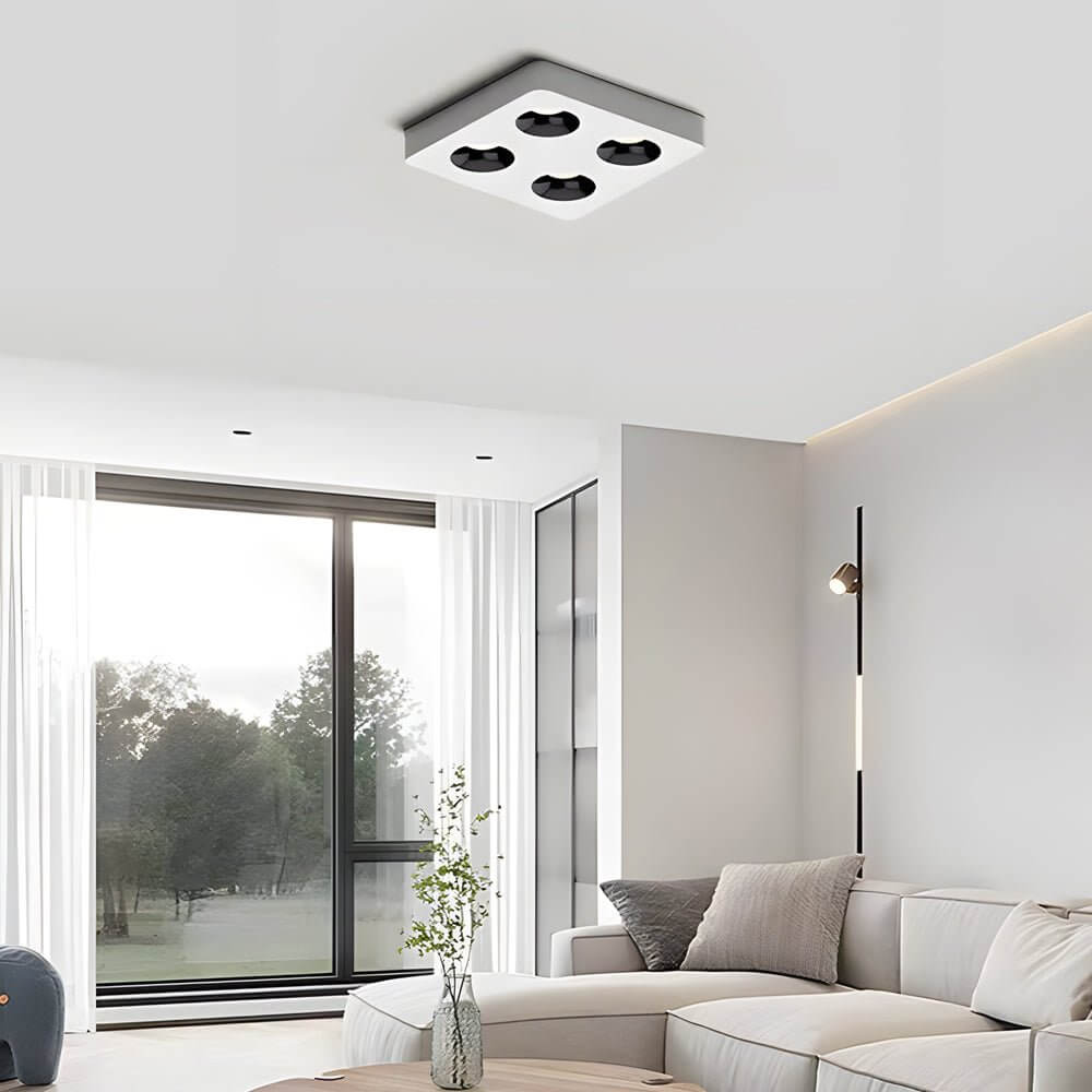 Square LED Anti Glare Flush Mount Ceiling Light