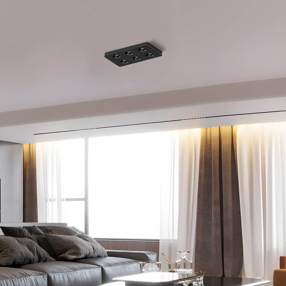 Square LED Anti Glare Flush Mount Ceiling Light