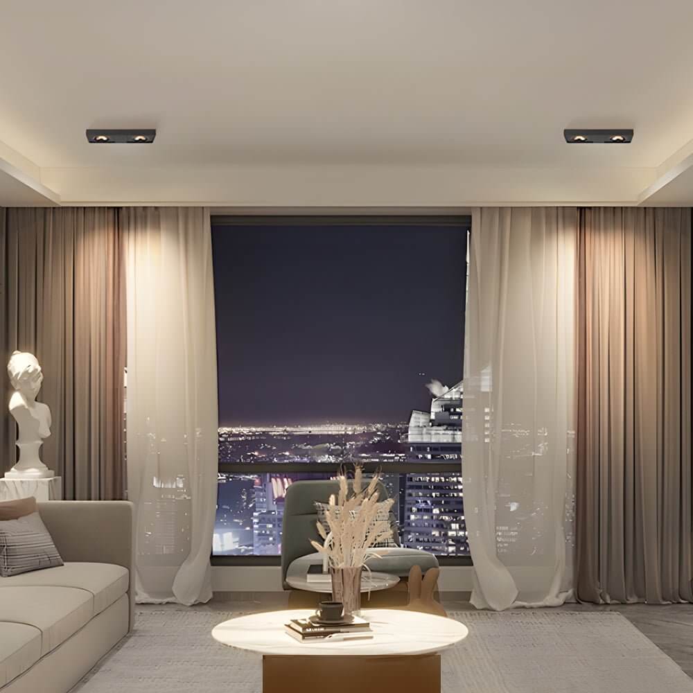 Square LED Anti Glare Flush Mount Ceiling Light