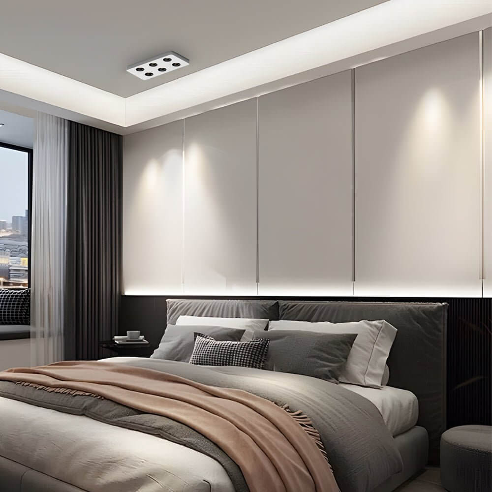 Square LED Anti Glare Flush Mount Ceiling Light