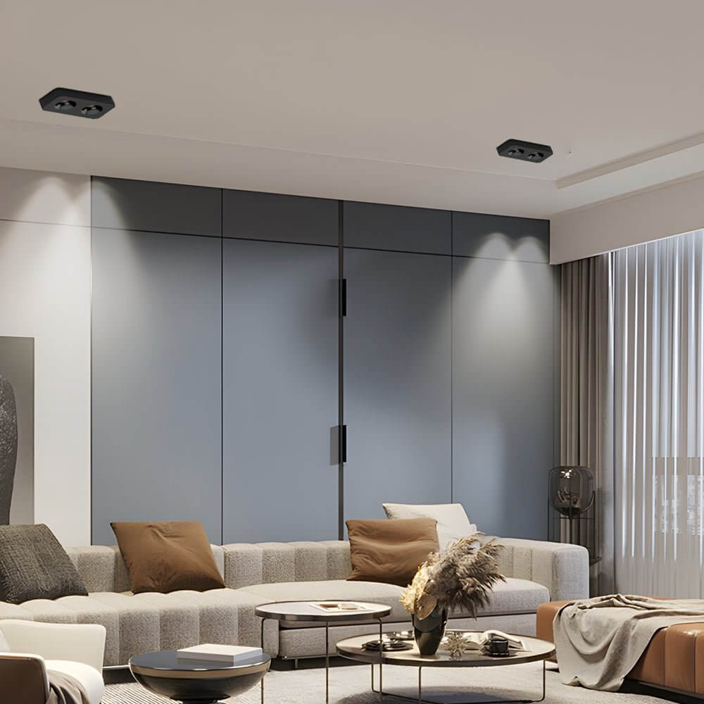 Square LED Anti Glare Flush Mount Ceiling Light