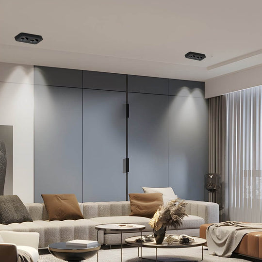 Square LED Anti Glare Flush Mount Ceiling Light