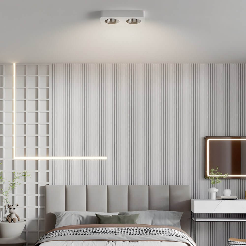 Square LED Anti Glare Flush Mount Ceiling Light