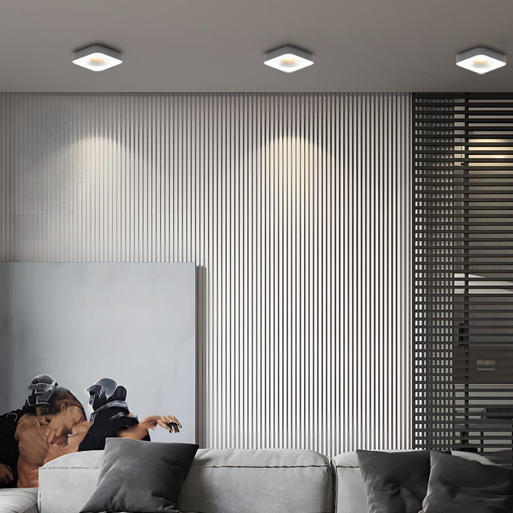 Square LED Anti Glare Flush Mount Ceiling Light