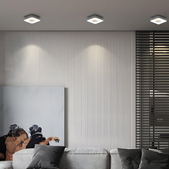 Square LED Anti Glare Flush Mount Ceiling Light