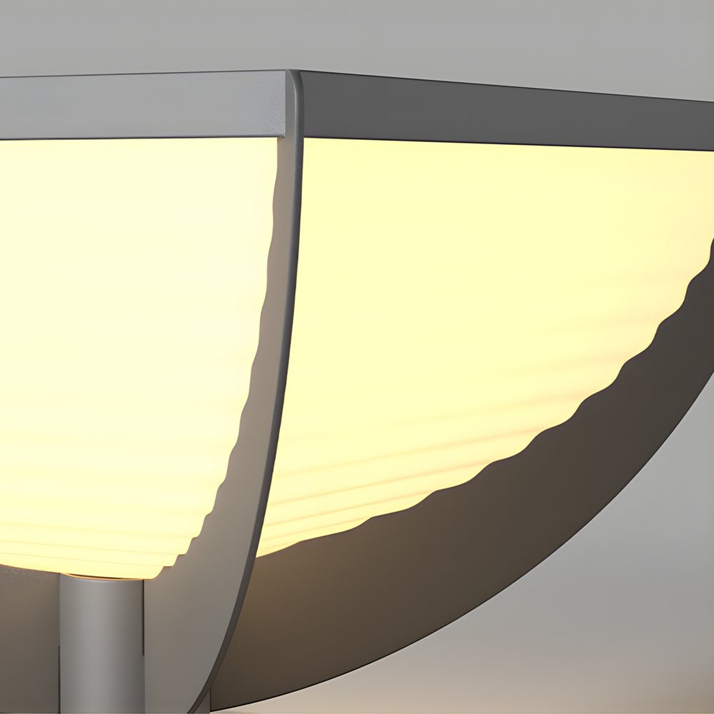 Square Metal Solar LED Outdoor Post Light