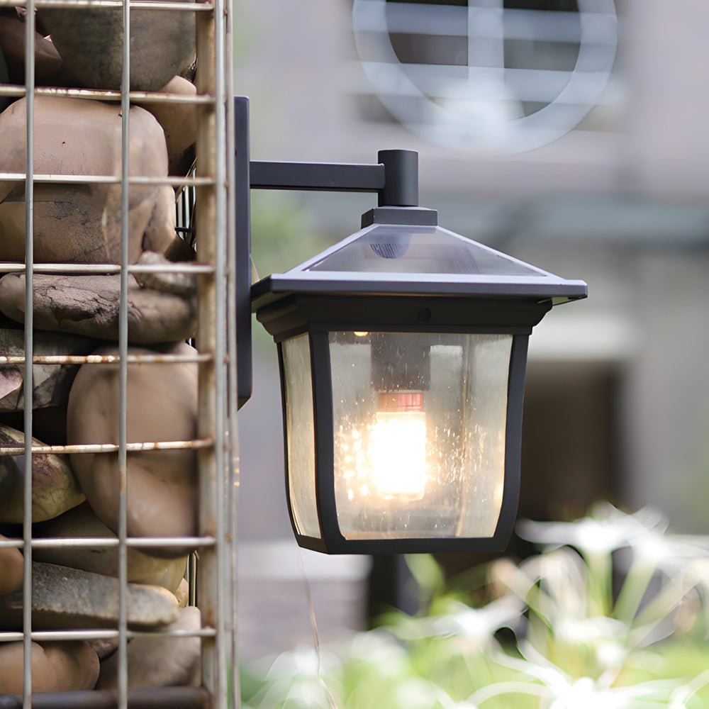 Square Solar Powered Waterproof LED Outdoor Wall Light