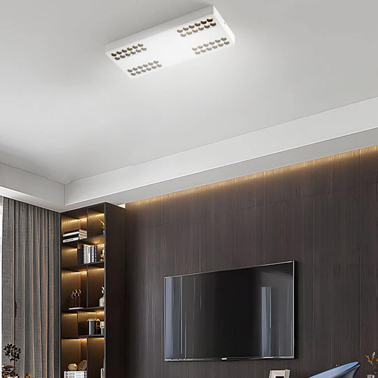 Square and Rectangular Aluminum LED Flush Mount Ceiling Downlight