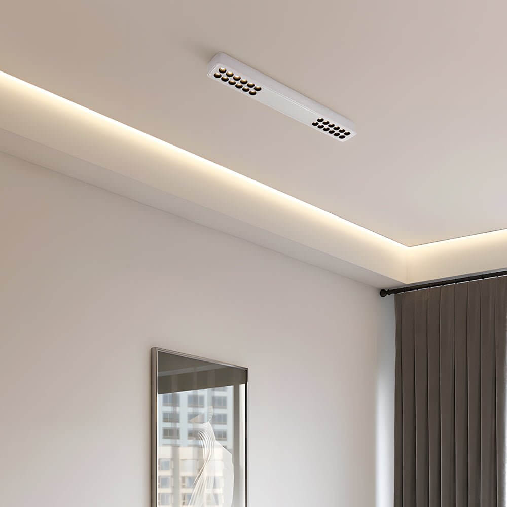 Square and Rectangular Aluminum LED Flush Mount Ceiling Downlight