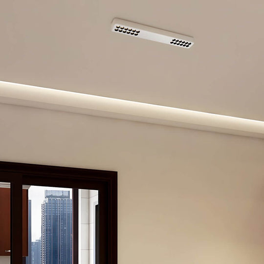 Square and Rectangular Aluminum LED Flush Mount Ceiling Downlight