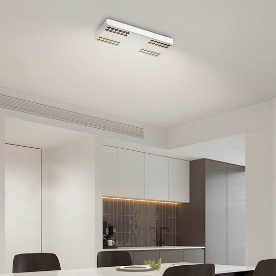 Square and Rectangular Aluminum LED Flush Mount Ceiling Downlight
