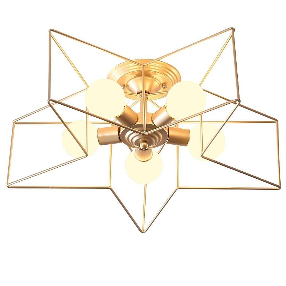 Unique Metal Star Design LED Modern Flush Mount Ceiling Light