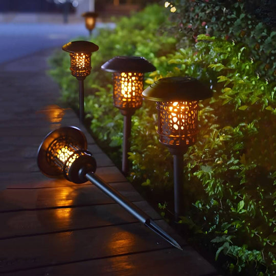 Solar Black Flame Effect Pathway Stake Light