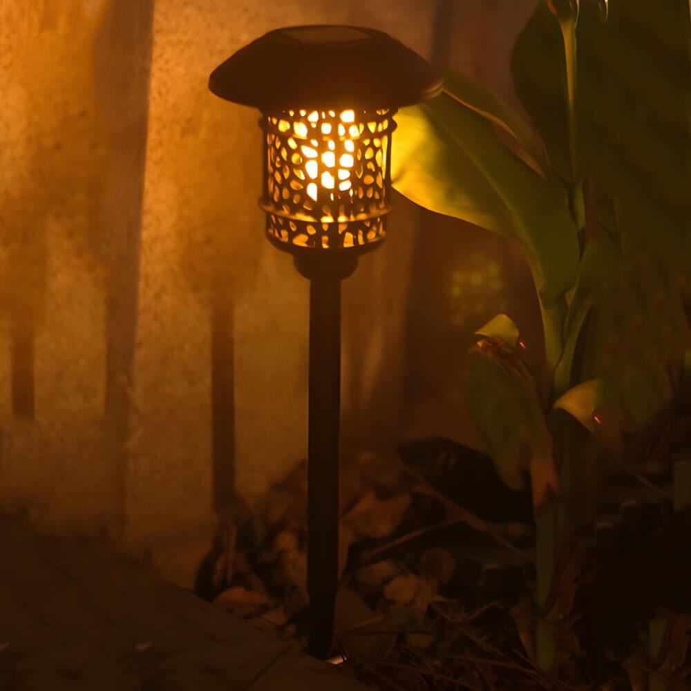 Solar Black Flame Effect Pathway Stake Light