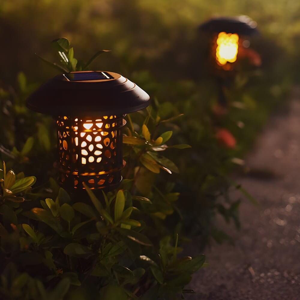 Solar Black Flame Effect Pathway Stake Light