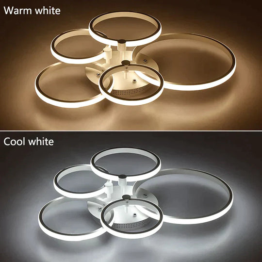 Surface Mounted Modern Led Ceiling Lights For Living Room Bed Room Light White/Brown Plafondlamp Home Lighting Led Ceiling Lamp