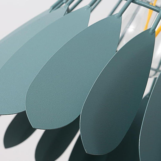 1 Bulb Industrial Pendant Lamp Metal Mini Geometric Kitchen Lighting