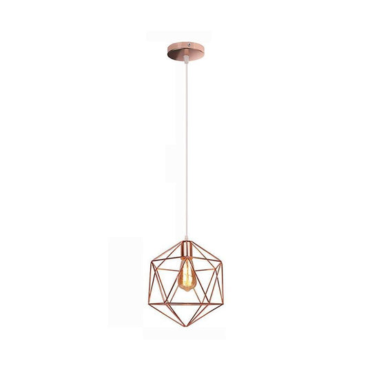 Geometric Cage LED Industrial Modern Pendant Ceiling Light