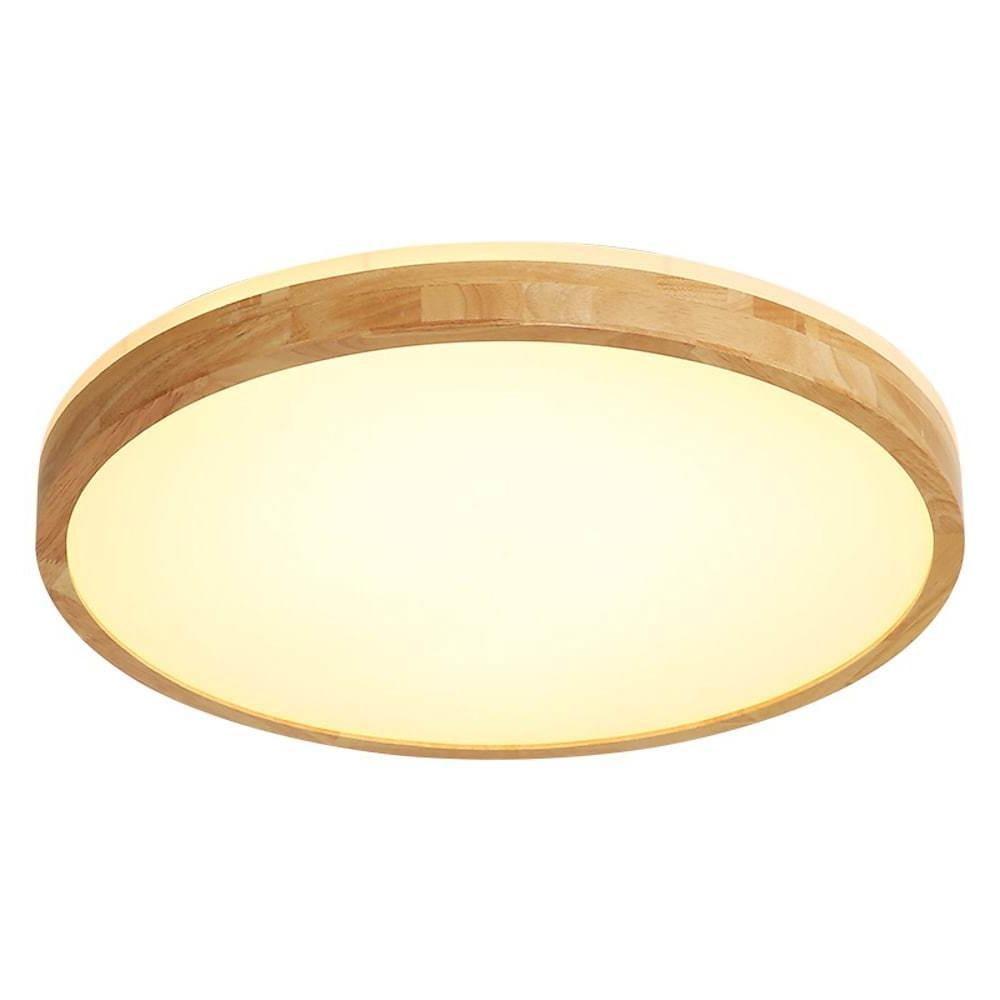 Circular Kitchen Wood Acrylic LED Flush Mount Ceiling Light
