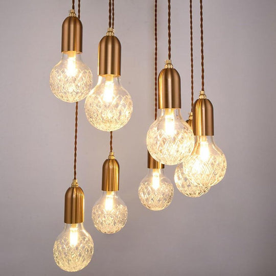 Acrylic Bubble Globe LED Modern Pendant Light Hanging Lamp Island Light