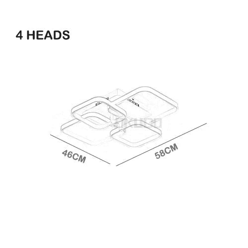 Touch Remote Dimming Modern plafon LED Ceiling Lamp Fixture Aluminum Dining Living Room Bedroom Lights Lustre Lamparas De Techo