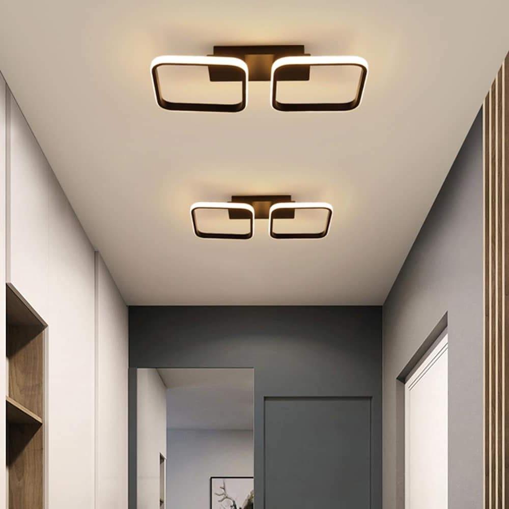 2 Square Acrylic LED Flush Mount Ceiling Light – Corridors