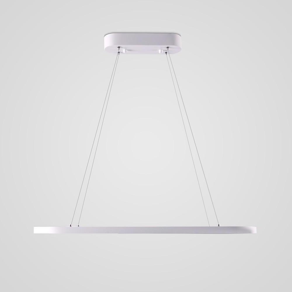 Rectangular Curves Metal LED Modernist Pendant Light