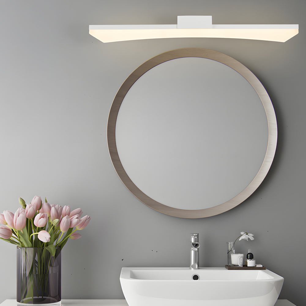Ultra-Sleek Curved Linear LED Bathroom Vanity Light