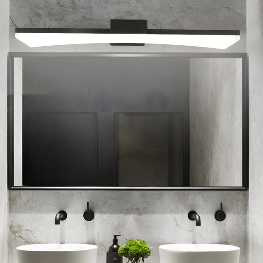 Ultra-Sleek Curved Linear LED Bathroom Vanity Light
