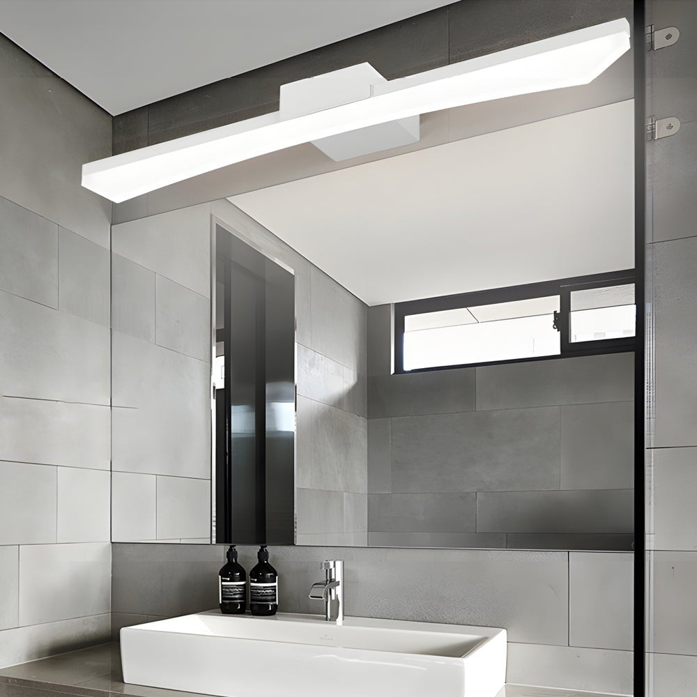 Ultra-Sleek Curved Linear LED Bathroom Vanity Light