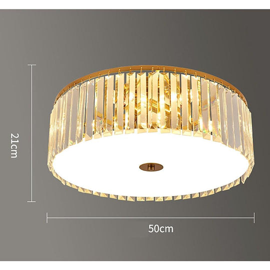 Candelabra Crystal LED Flush Mount Ceiling Light