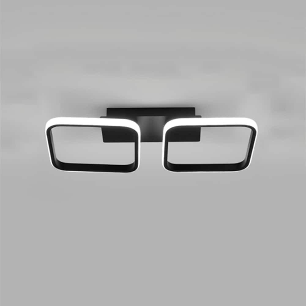 2 Square Acrylic LED Flush Mount Ceiling Light – Corridors