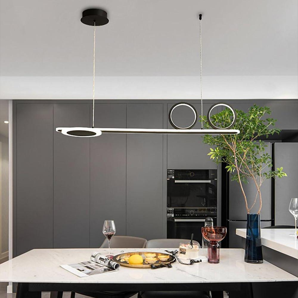 3 Circles Linear Design LED Modern Ceiling Lights White Black Gold Pendant Lighting