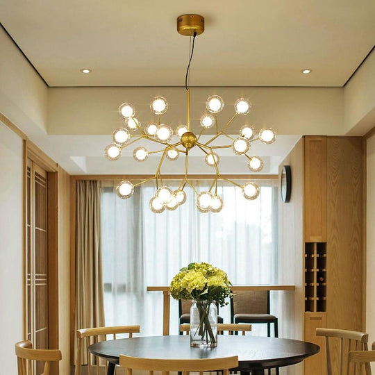 Artistic Branches Glass LED Modern Chandelier