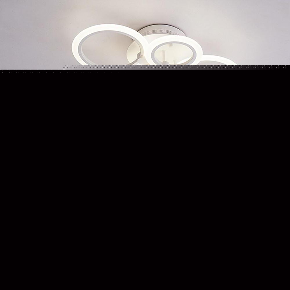 Circles Aluminum Acrylic Flush Mount LED Ceiling Light