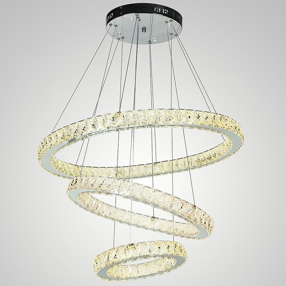 Geometrical Design Circle LED Crystal Chandelier