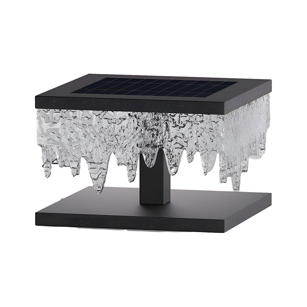 Square Waterproof LED Solar Fence Post Light