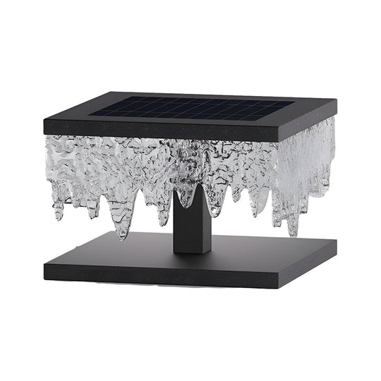 Square Waterproof LED Solar Fence Post Light