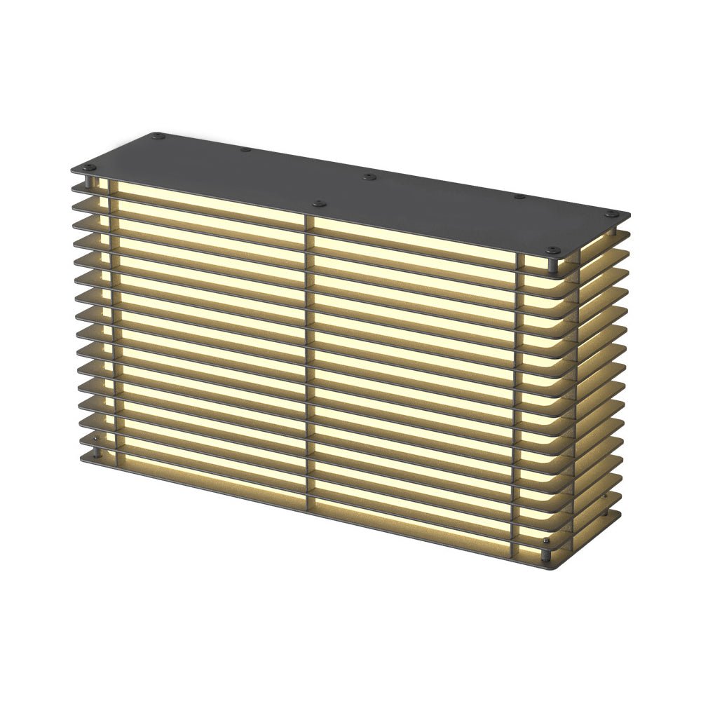 Square Grid Solar Powered Waterproof LED Outdoor Wall Light