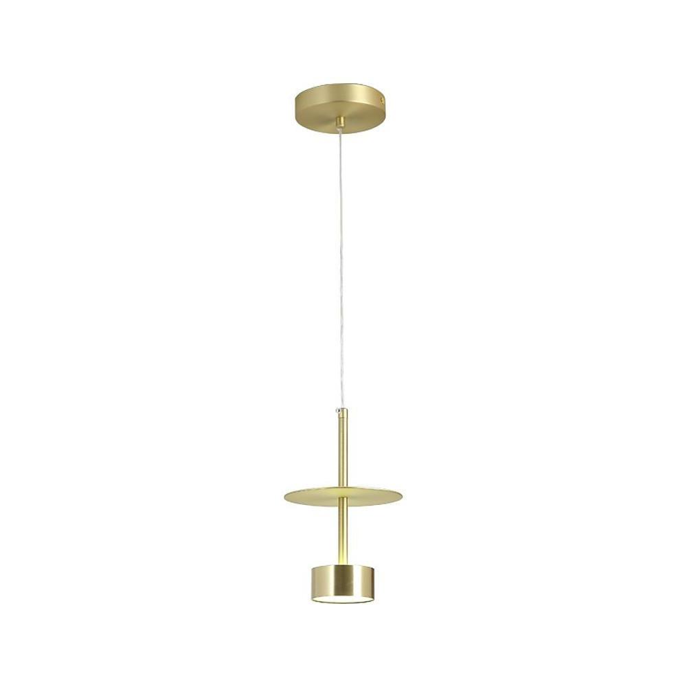 1 Bulb Metal Pendant Light for Kitchen Island Gold Industrial Ceiling Light